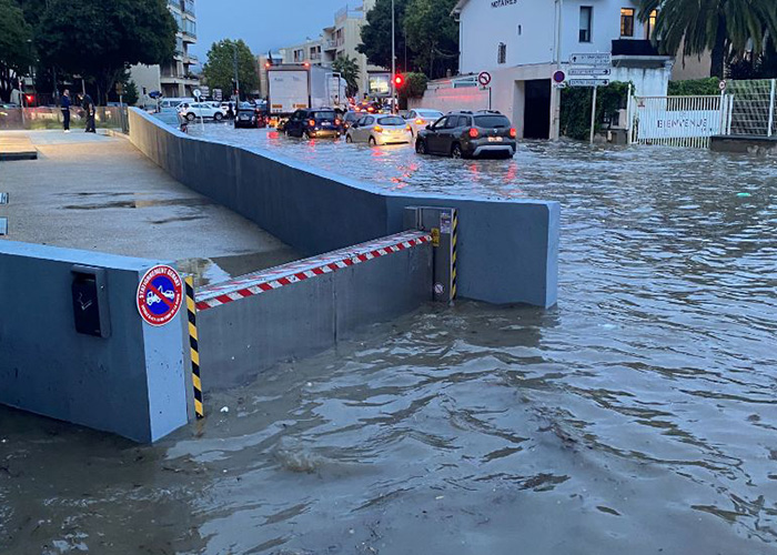 Barrière de rétention anti-inondation
